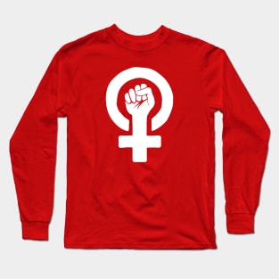 Feminism Red Symbol #1 Long Sleeve T-Shirt